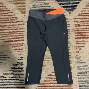 Nike Gray and orange Capris